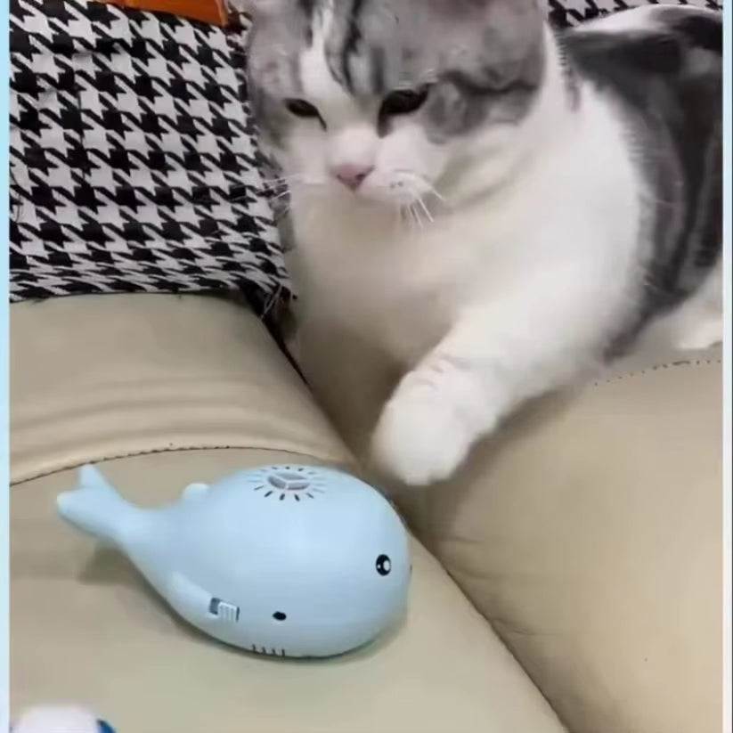 Cat Electric Toy Portable Floating Ball Cat Toys Usb-Powered Kitten Interactive Playing Ball Toys Cartoon Training Toy for Cat
