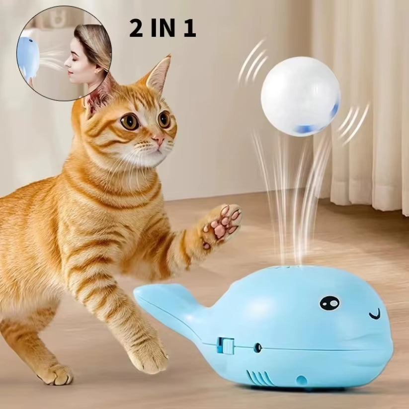 Cat Electric Toy Portable Floating Ball Cat Toys Usb-Powered Kitten Interactive Playing Ball Toys Cartoon Training Toy for Cat
